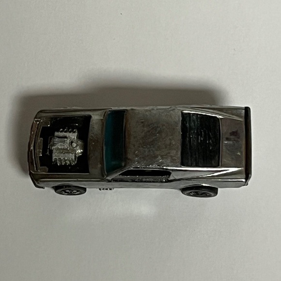 Vintage 1969 Mattel Hot Wheels Redline Mustang Boss Hoss Silver Car Hong Kong - Picture 6 of 10